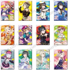 【中古】バッジ・ビンズ 全12種セット 「ラブライブ!スクールアイドルフェスティバル ALL STARS トレーディングしかくいホログラム缶バッジ Summer ver.」