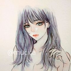 肉筆原画 水墨画 絵画 日本画 ドローイング 和装 美人画 - メルカリ