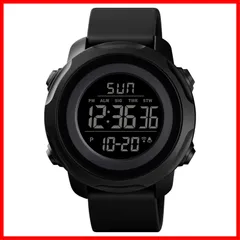 【新着商品】ストップウォッチ アラーム 多機能付き アウトドア うで時計 led watch スポーツ スポーツウォッチ メンズ 文字大きい 見やすい時計 防水 日本語説明書付き Timever(タイムエバー)デジタル腕時計 (ブラックC)