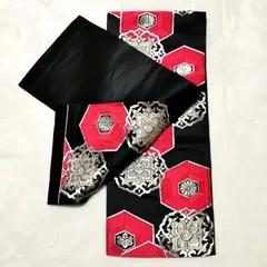 中古品　帯　袋帯　3点　まとめ　セット　黒系　正絹　紅葉　花　華やか　上品　管理番号KKVKO821