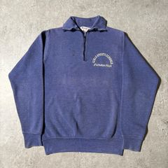 RRL ラルフローレン ハーフジップ ニット エンブレム 刺繍 ネイビー M 
