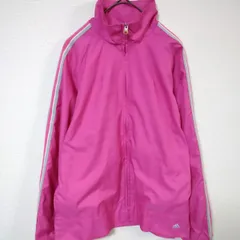 アディダス　ナイロンジャケット　レディースM　ピンク色　2004年製　Y2K