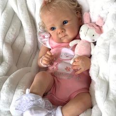 リアルな可愛さ】リボーンドール 45cm ピンク衣装＆ブロンドヘア