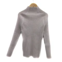 ミスティック mystic リブニット セーター 長袖 ボトルネック 無地 F 薄ピンク /YS35