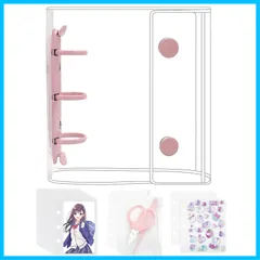 【特価商品】プリ帳 手帳 シール台紙 カードスリーブ カードポケット PPシート 透明シール帳 下敷き×2枚】 はがせる チャック付きボケット×2枚 【リフィル×20枚 バインダー型ノート バインダー ミニ 女の子 A8 コラージュノート 透明 プラバン (ピ