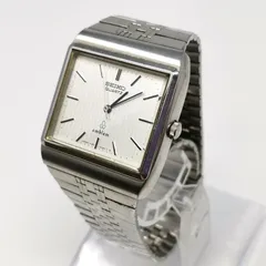 SEIKO セイコー　ヴィンテージ　クォーツ　4120-5020　メンズ腕時計　文字盤シルバースクエア　電池切れのため動作未確認　管理番号KKVHAKO109
