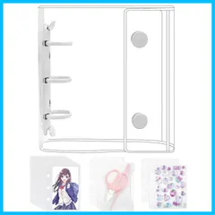 【特価商品】A8 ミニ バインダー 【リフィル×20枚 透明 チャック付きボケット×2枚 下敷き×2枚】 PPシート カードポケット シール台紙 プラバン 手帳 プリ帳 カードスリーブ 透明シール帳 はがせる シール帳 バインダー型ノート 女の子 コラージュノ