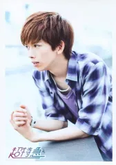 【中古】生写真(男性) 超特急/リョウガ(船津稜雅)/上半身・衣装紫・チェック柄・左向き/「BULLET TRAIN ONEMAN SHOW SUMMER LIVE HOUSE TOUR 2015 ～fanfare to you.～」生写真セット第10弾