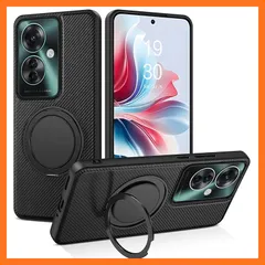 【新品】 YINLAI OPPO Reno11 F/11 A 5G 6.7インチ 専用 ケース カバー スマホケース ブラック｜耐衝撃・落下防止・指紋防止・黄変防止｜耐久性・レンズ保護・保護｜360度リング スタンド・滑り止め｜通勤・仕事・便利・軽量・シン 0