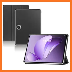 【新品】 For OPPO Pad 3 ケース 11.6インチ タブレット 保護ケース 高級PU 全面保護 調節可能 防水防汚 衝突防止 薄型軽量 良い手触り Greerass 長持ち スタンド機能付き タブレット ケース (ブラック) 0