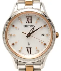 セイコー 腕時計 lk ルキア 1B35-0AS0 ソーラー ホワイト レディース SEIKO