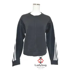 アディダス　レディース　トレーナー　黒　長袖　スウェット　ホワイトライン　ブラック　XS　フューチャー アイコン スリーストライプス スウェットシャツ