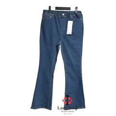 タグ付き新品 Back & Forth バックアンドフォース レディース ジーンズ　ウエストゴム ブーツカット  デニムパンツ　3L 大きいサイズ