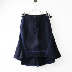 サカイ sacai  ウールマーメイドスカート 1/ネイビー テープデザイン ボトムス フレア デザイン アジャスター【2400014489330】のサムネイル