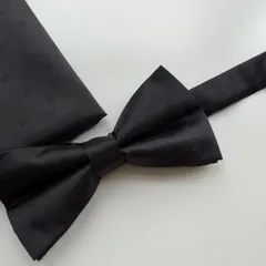 ①-6 蝶ネクタイ　ポケットチーフ2点セット