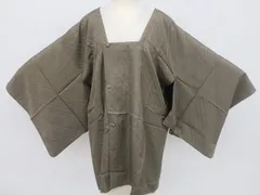 【一輝堂】道行コート リバーシブル 正絹 着物 身丈約81.5cm 裄丈約63.5cm 25z12-6608