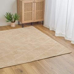 廃盤】クラッシュゲート ラグ カーペット 140×200 イエロー 北欧風