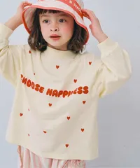 ハートデザイン長袖Tシャツ　p.premier P106016　オフホワイト