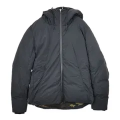 INHERIT ナイロン カモフラ ダウンジャケット ネイビー メンズ インヘリット【中古】5-1127A∞