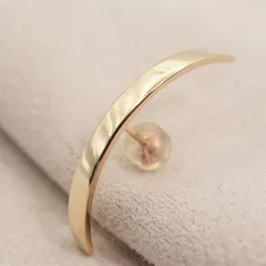 美品 ヒロタカ アロー バー シングル ピアス K10/24-3723S