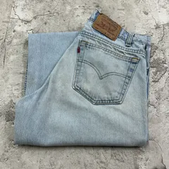 Levi's　リーバイス550　デニムパンツ　ジーンズ　ボトムス　古着　ライトブルー　アイスブルー　水色　W33 L30