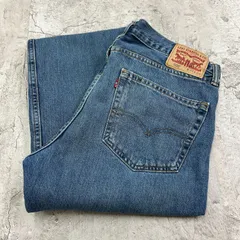 Levi's　リーバイス505　ボトムス　デニムパンツ　ジーンズ　古着　インディゴブルー　青系　W34 L34