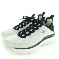 極美品▽GUCCI グッチ 426189 GGキャンバス レザー レースアップ