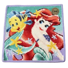 フェイラー 小物新品同様  - グリーン×イエロー×マルチ ハンドタオル/エメラルドラグーン/リトル・マーメイド/アリエル/Disneyコラボ