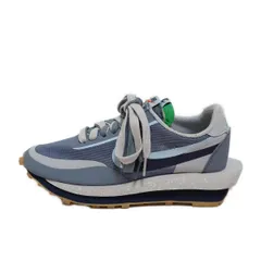 NIKE(ナイキ) スニーカー 24 レディース - DH3114-001 グレー×ライトグレー×ネイビー sacaiコラボ/CLOTコラボ