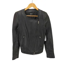 ダナキャランニューヨーク DKNY 00s ラムレザー ライダースジャケット archive y2k レディース JPN：4 のサムネイル