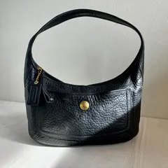 Coach Ergo Shoulder Hobo Bag Black Pebbled Leather Handbag y2k