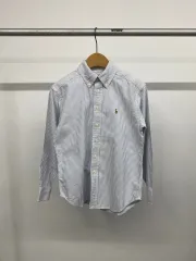 (8Y) ポロラルフローレン キッズ BOYS オックスフォード オックスフォード ストライプ シャツ