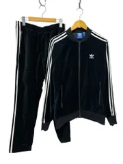 adidas Originals (アディダスオリジナルス) SS VELOUR TRACKTOP ベロア トラックジャケット スウェット パンツ セットアップ O ブラック メンズ/028