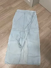 ザラ ライトブルー デニム ロング丈スカート