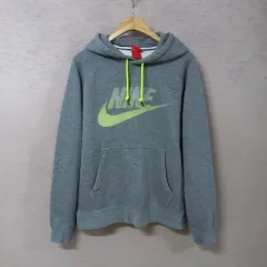 A12-11/NIKEプリント起毛WHOフ―ドTシャツ メンズL