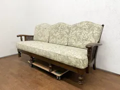 ◆カリモク Karimoku コロニアル YorkTown ヨークタウン YT 3人掛けソファ ファブリック クラシック 高級家具 ソファ 腰掛 (貝1325)