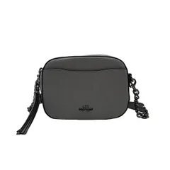 COACH(コーチ) ショルダーバッグ美品 - 29411 グレー ストラップ着脱可/チェーンショルダー/カメラバッグ レザー