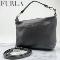 FURLA フルラ 2WAY レザー ショルダーバッグ ハンドバッグ ブラック 93