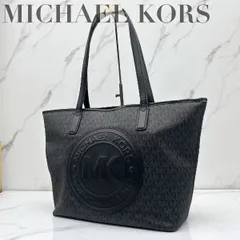 MICHAEL KORS マイケルコース トートバッグ ビッグロゴ ブラック A4 通勤 47