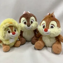ディズニー　チップとデール　ぬいぐるみ3個セット　ひよこ　Q877