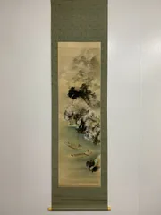 山水人物画 掛軸 絹本 和室飾り 2025年最新】絹本 掛軸 山水の人気アイテム - メルカリ