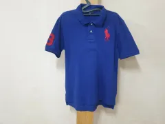 ポロ ラルフローレン ブルー ポロTシャツ キッズ 160 165 成人基準 90
