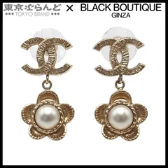 シャネル CHANEL ピアス ライトゴールド メタル フェイクパール ココマーク フラワー コスチュームジュエリー B16C レディース 101808968