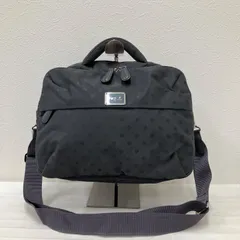 7278　agnes b. VOYAGE　アニエスベーボヤージュ　2way　ショルダーバッグ　ハンドバッグ　旅行用バッグ　キャリーオン　ポケット多数　グレー　水玉　ドット　レディース　シンプル　きれいめ　カジュアル　ナイロン