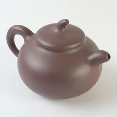 中国　紫砂　朱泥　急須　茶壷　在銘　C　S468