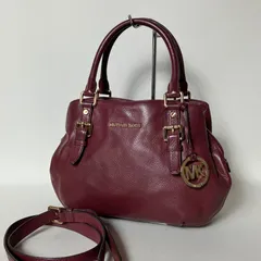 2510-350｜美品｜マイケルコース 2WAYハンドバッグ レザー ボルドー