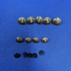 高校生用！全国共通学生服ボタンとプラスチック裏ボタンのセット