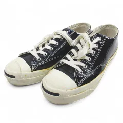 コンバース CONVERSE JACK PURCELL ジャックパーセル ローカットスニーカー 24.0㎝ ブラック 黒系 エナメル調