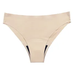 レディース 吸水 吸収型 サニタリー ショーツ ブラジリアン フェムテック 多い日 軽い日 漏れない シームレス 2WAY トリコット さらさら プリント rss-016