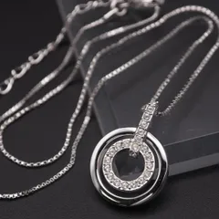 J488 スワロフスキー SWAROVSKI ネックレス ラインストーン シルバー デザイン コスチュームジュエリー